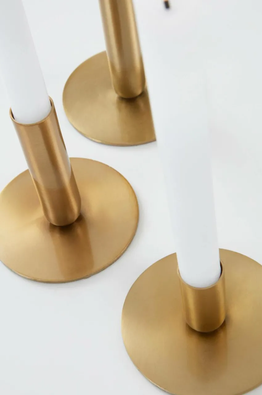 Ljusstakar|Jotex LAURANT Ljusstake 3-pack Guld
