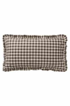 Örngott|Jotex LAUREN FRILL örngott Med Volang Ekologisk 90x50 Cm Brun/beige