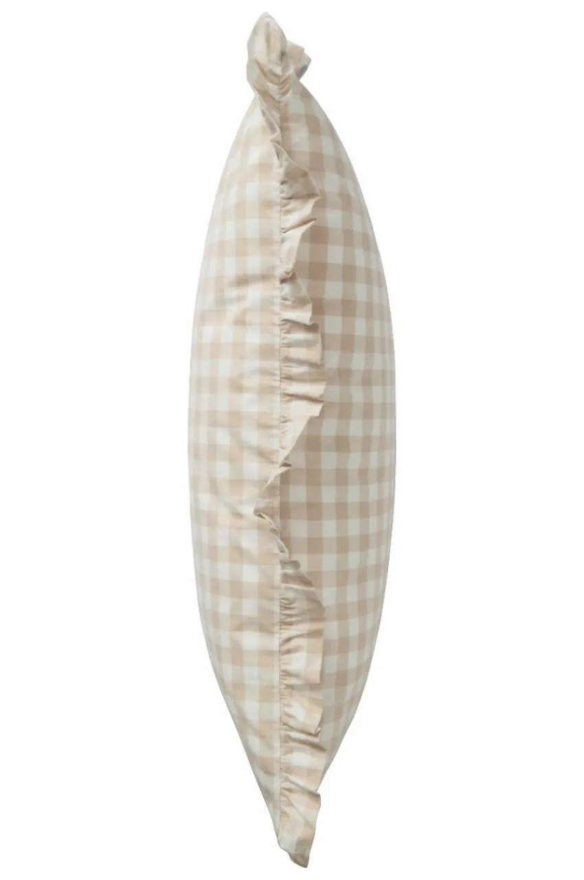 Örngott|Jotex LAUREN FRILL örngott Med Volang Ekologisk 90x50 Cm Beige/vit