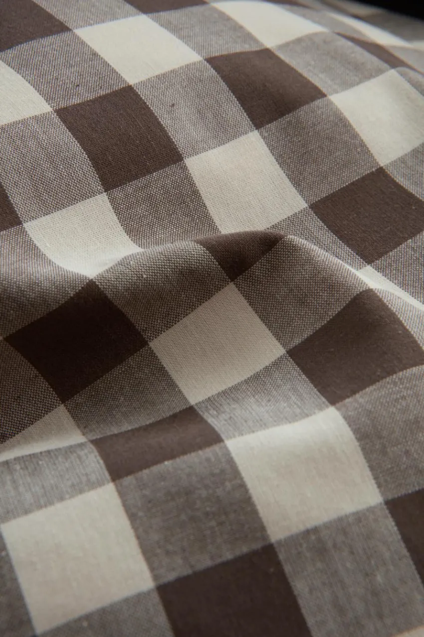 Påslakanset|Jotex LAUREN Påslakanset Enkelsäng Ekologisk Brun/beige