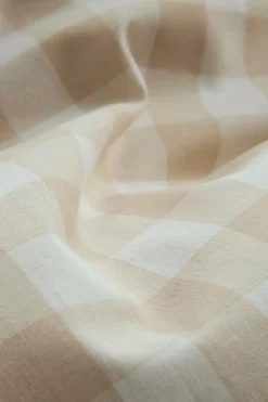 Påslakanset|Jotex LAUREN Påslakanset Enkelsäng Ekologisk Beige/vit