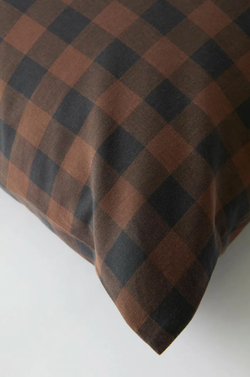 Örngott|Jotex LAUREN örngott 2-pack 60x50 Cm Ekologisk Brun/svart