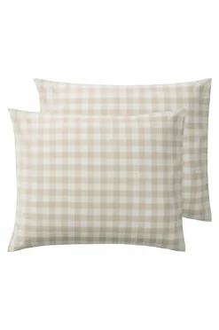 Örngott|Jotex LAUREN örngott 2-pack 60x50 Cm Ekologisk Beige/vit