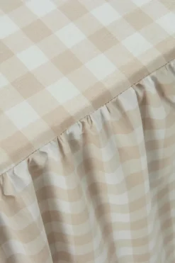 Sängkappor|Jotex LAUREN Sängkappa Ekologisk Höjd 45 Cm Beige/vit
