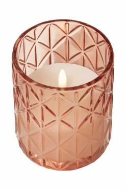 Ljus|Jotex LED-ljus Flamme Romb 12,5 Cm Rosa