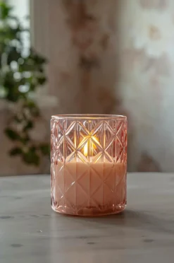 Ljus|Jotex LED-ljus Flamme Romb 12,5 Cm Rosa