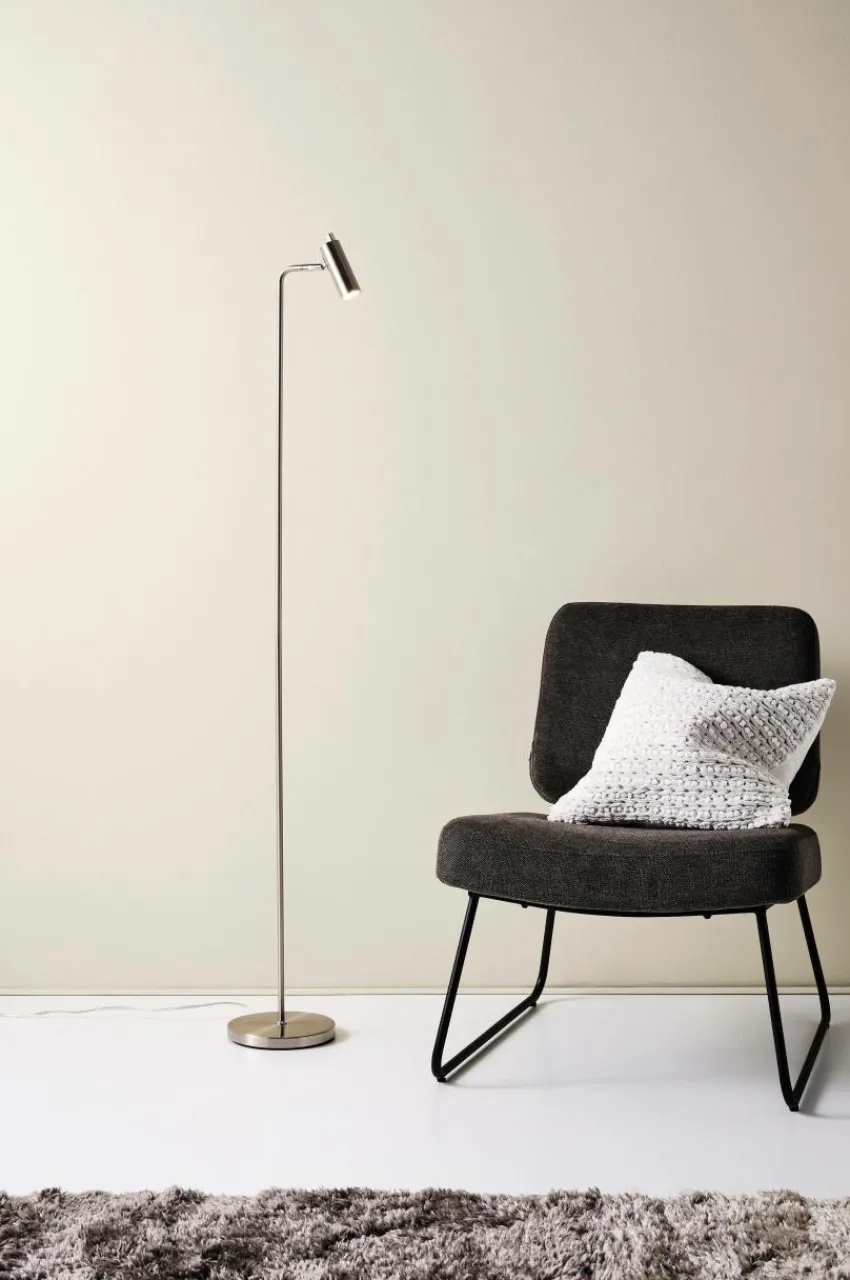 Golvlampor|Jotex LEE Golvlampa Nickelsatin