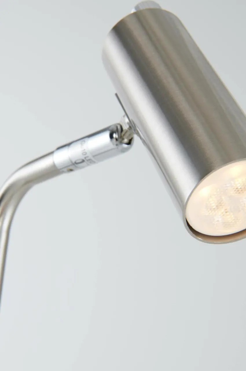 Golvlampor|Jotex LEE Golvlampa Nickelsatin