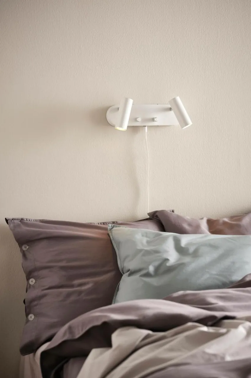 Vägglampor|Jotex LEE Vägglampa - Dubbel Vit