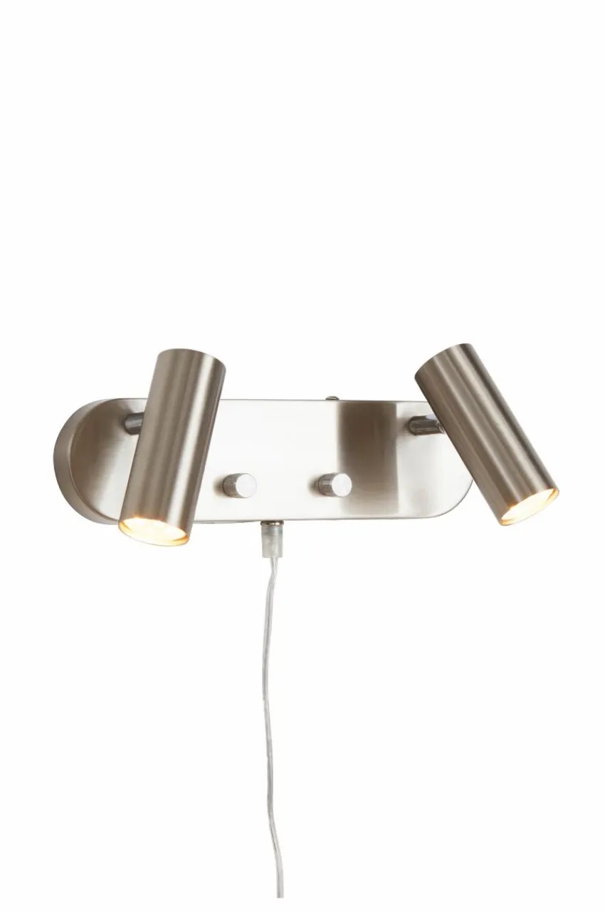 Vägglampor|Jotex LEE Vägglampa - Dubbel Nickelsatin