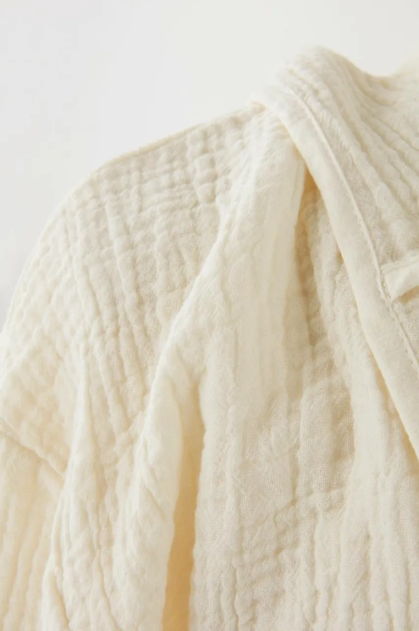 Morgonrockar|Jotex LILIA Badrock - Ekologisk Naturvit