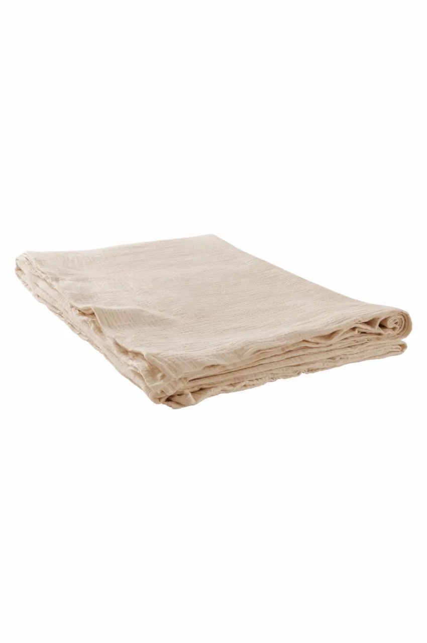 Överkast|Jotex LILIA överkast - Dubbelsäng 250x250 Cm - Ekologisk Linnebeige