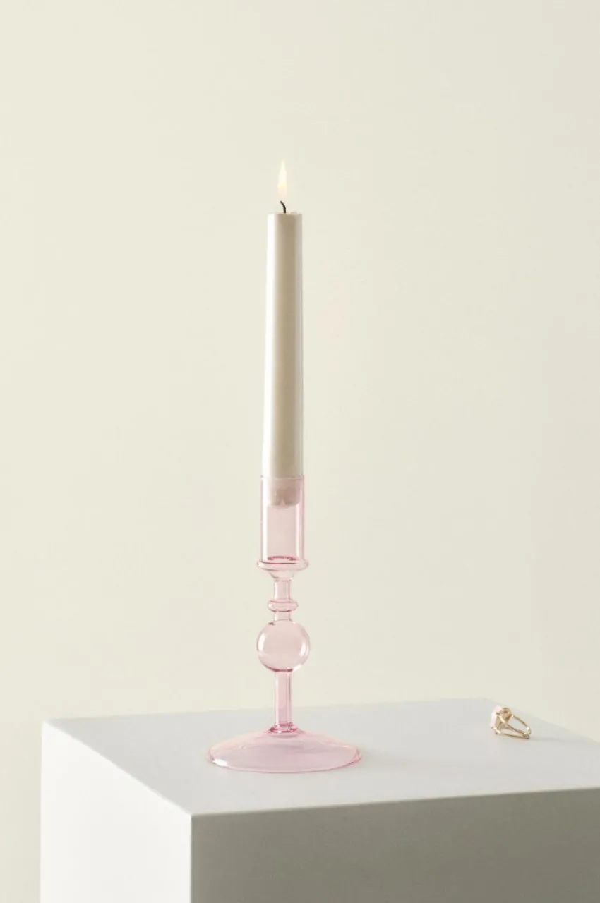 Ljusstakar|Jotex LILJA Ljusstake Ljusrosa