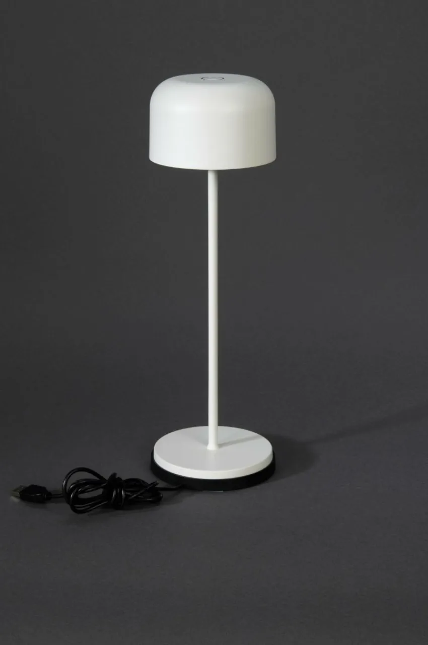 Utebelysning|Utebelysning|Jotex LILLE Bordslampa Uppladdningsbar Utomhus Vit