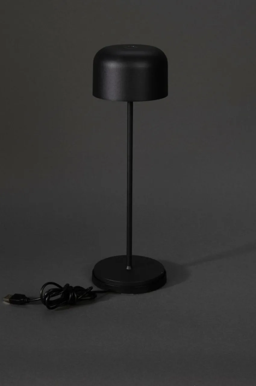 Utebelysning|Utebelysning|Jotex LILLE Bordslampa Uppladdningsbar Utomhus Svart