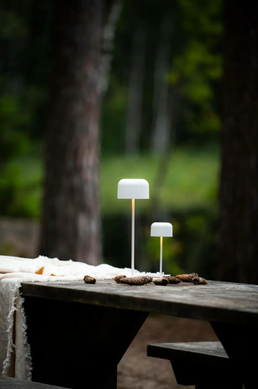 Utebelysning|Utebelysning|Jotex LILLE MINI Bordslampa Uppladdningsbar Utomhus Vit