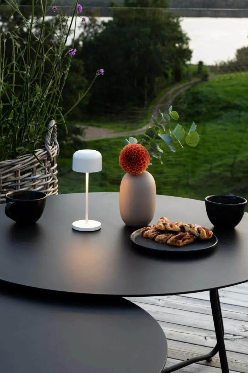 Utebelysning|Utebelysning|Jotex LILLE MINI Bordslampa Uppladdningsbar Utomhus Vit