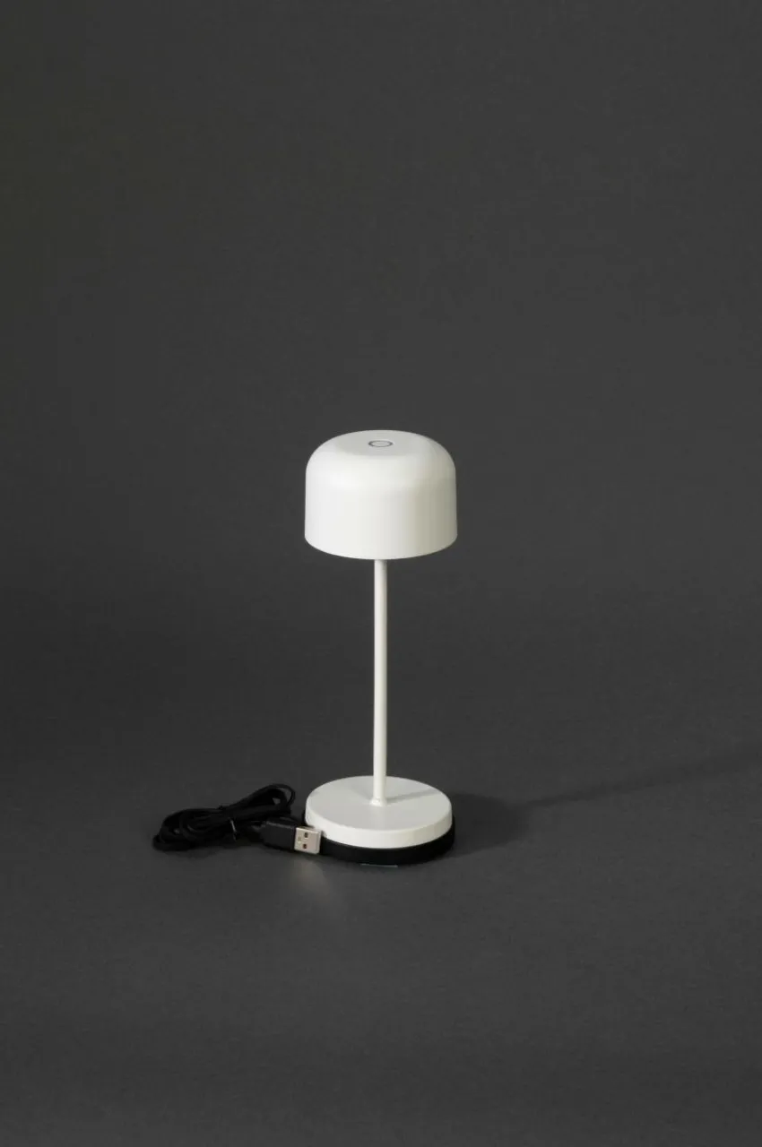 Utebelysning|Utebelysning|Jotex LILLE MINI Bordslampa Uppladdningsbar Utomhus Vit