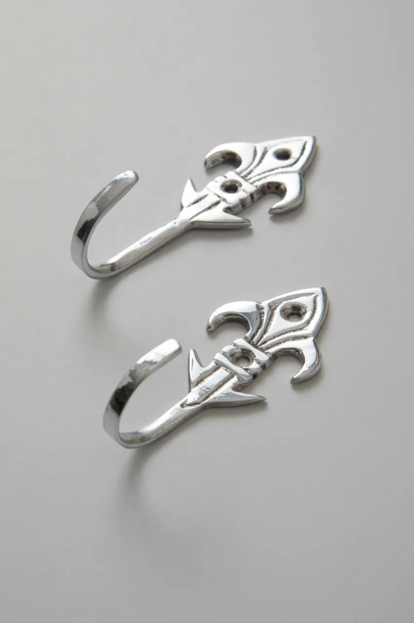 Gardintillbehör|Jotex LILY Omtagskrok 2-pack Silver
