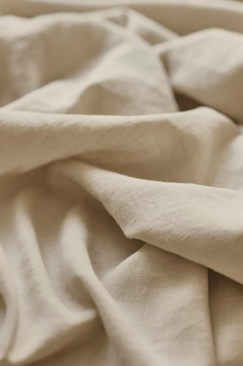 Gardinkappor|Linnegardiner|Jotex LINA Cafégardin Linnemix Linnebeige