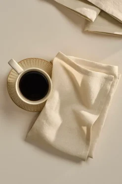 Servetter|Jotex LINA Servett Linnemix 4-pack Linnebeige