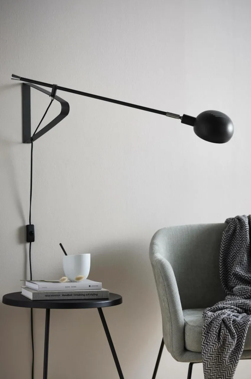Vägglampor|Jotex LINCON Vägglampa Mattsvart