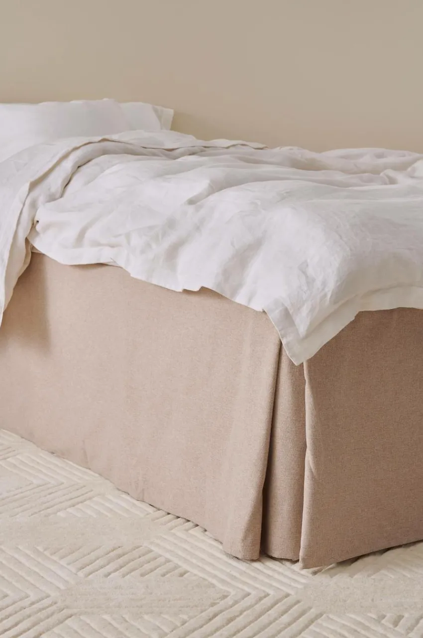 Sängkappor|Jotex LINDEN Sängkappa 45 Cm Linnebeige