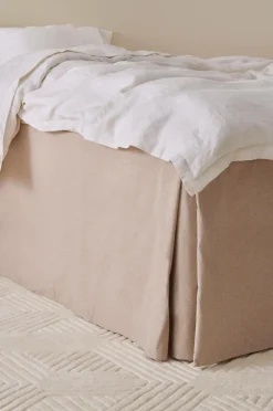 Sängkappor|Jotex LINDEN Sängkappa 60 Cm Linnebeige