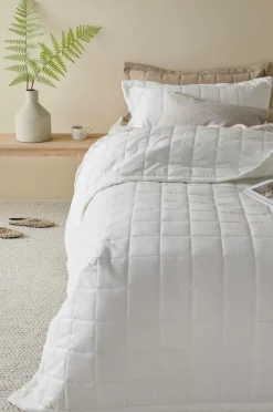 Överkast|Jotex LINDEN överkast - Enkelsäng 180x260 Cm Vit