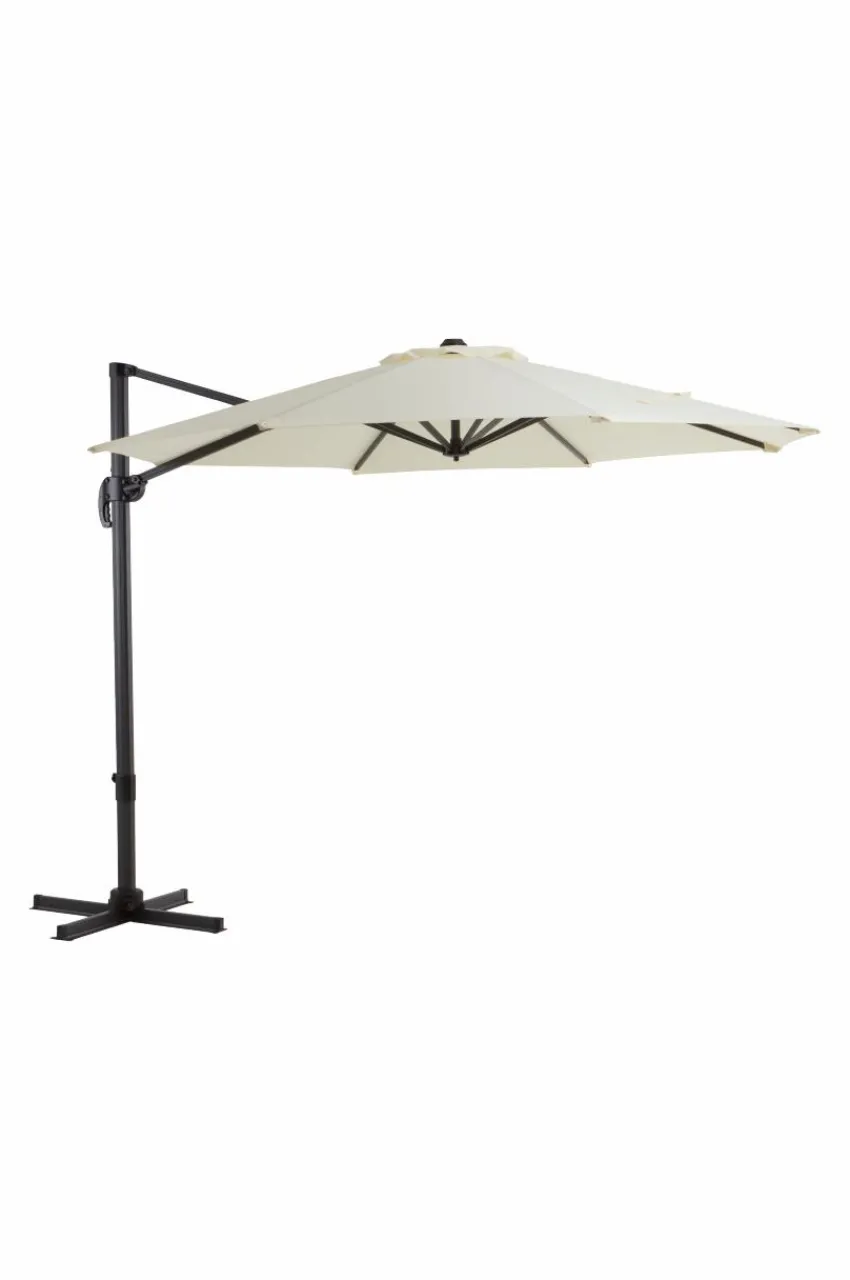Parasoller & Pergola|Utemöbler|Jotex LIPSI Solparasoll ø 298 Cm Vit/svart