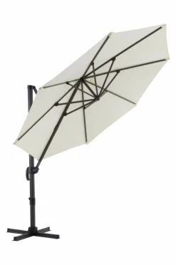 Parasoller & Pergola|Utemöbler|Jotex LIPSI Solparasoll ø 298 Cm Vit/svart