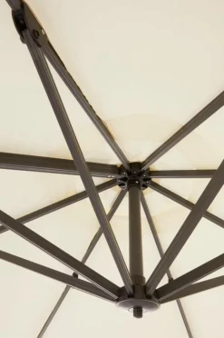Parasoller & Pergola|Utemöbler|Jotex LIPSI Solparasoll ø 298 Cm Vit/svart