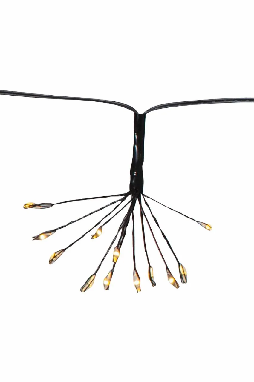 Julbelysning|Jotex Ljusslinga Dew Drop Flower 2,1m Black