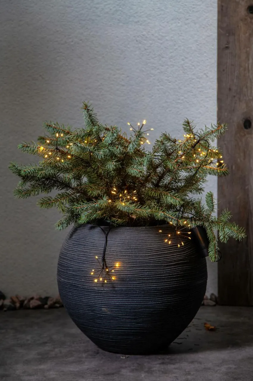 Julbelysning|Jotex Ljusslinga Dew Drop Flower 2,1m Black