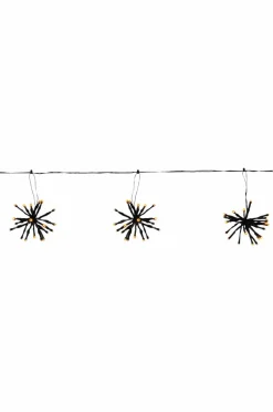 Julbelysning|Jotex Ljusslinga Flower Curtain Black