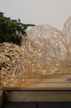 Utebelysning|Utebelysning|Jotex Ljusslinga Trassel 30 Cm Silver