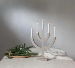 Julbelysning|Jotex Ljusstake Anno 59 Cm Grå