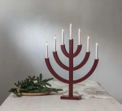 Julbelysning|Jotex Ljusstake Anno 71cm Röd