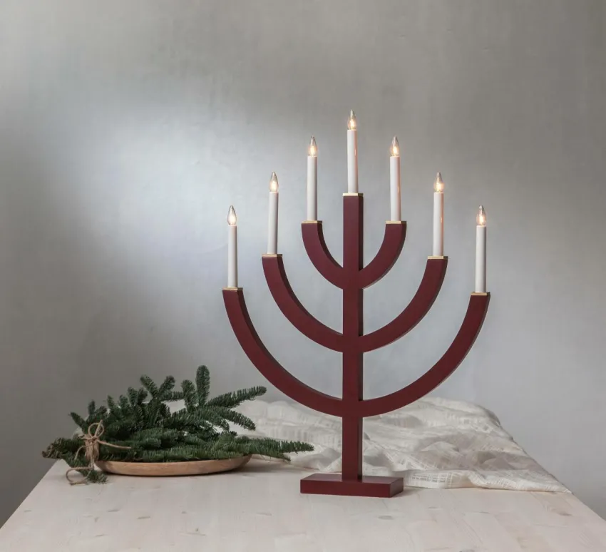 Julbelysning|Jotex Ljusstake Anno 71cm Röd