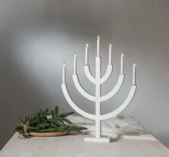 Julbelysning|Jotex Ljusstake Anno 71cm Vit