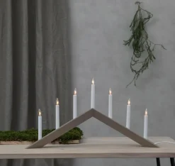 Julbelysning|Jotex Ljusstake Arrow Beige