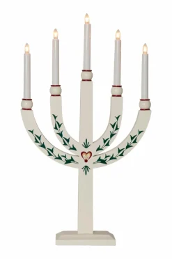 Julbelysning|Jotex Ljusstake Elias Tradition 61 Cm Vit