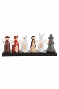 Julbelysning|Jotex Ljusstake Forest Friends 19cm Multi