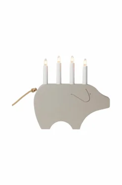 Julbelysning|Jotex Ljusstake Gry Höjd 28 Cm Beige