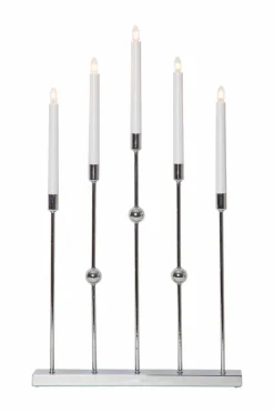 Julbelysning|Jotex Ljusstake Gustavo Höjd 64 Cm Chrome