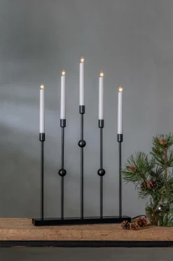 Julbelysning|Jotex Ljusstake Gustavo Höjd 64 Cm Black