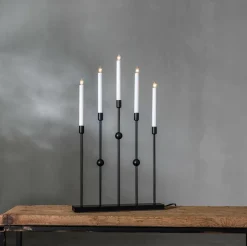 Julbelysning|Jotex Ljusstake Gustavo Höjd 64 Cm Black