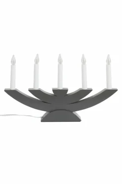 Julbelysning|Jotex Ljusstake Navida 24cm Grafitgrå