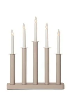 Julbelysning|Jotex Ljusstake Plate 45cm Beige
