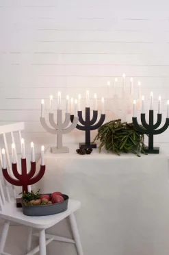 Julbelysning|Jotex Ljusstake Selma Röd